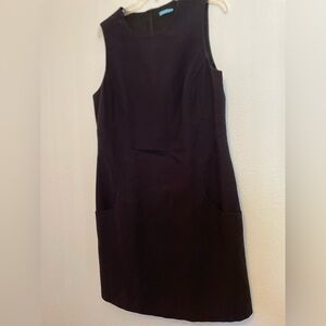 J Mclaughlin Black Sleeveless Lined Shift‎ Dress Size 14